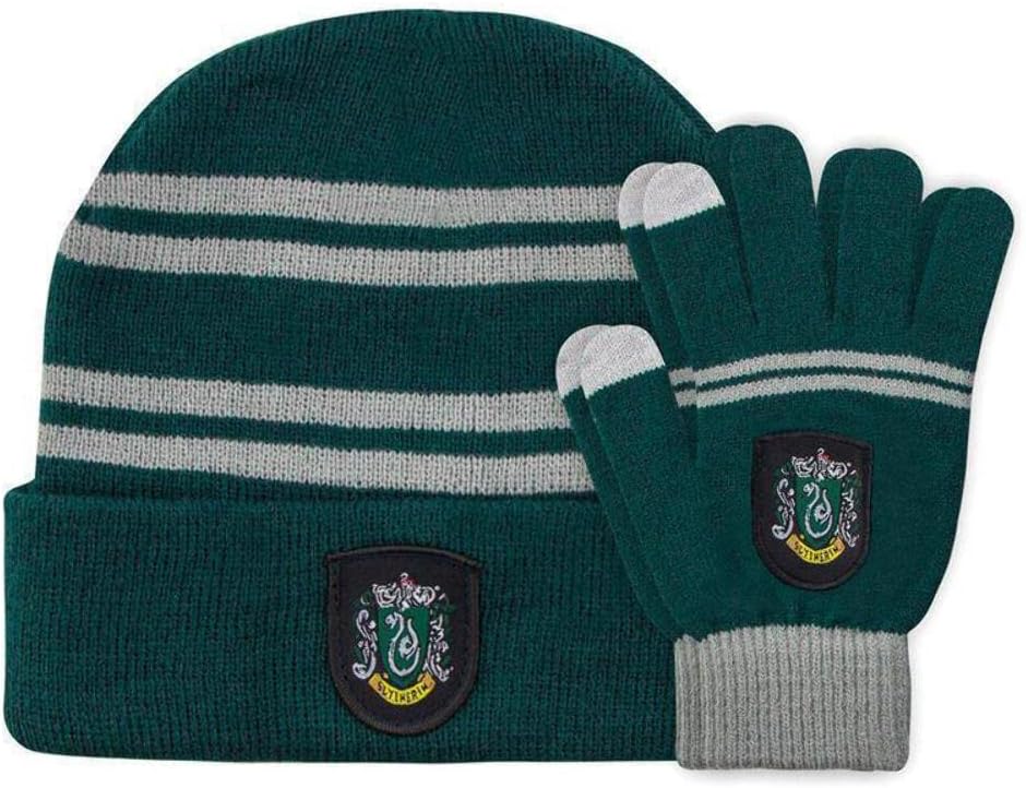 Set bonnet & gants Serpentard