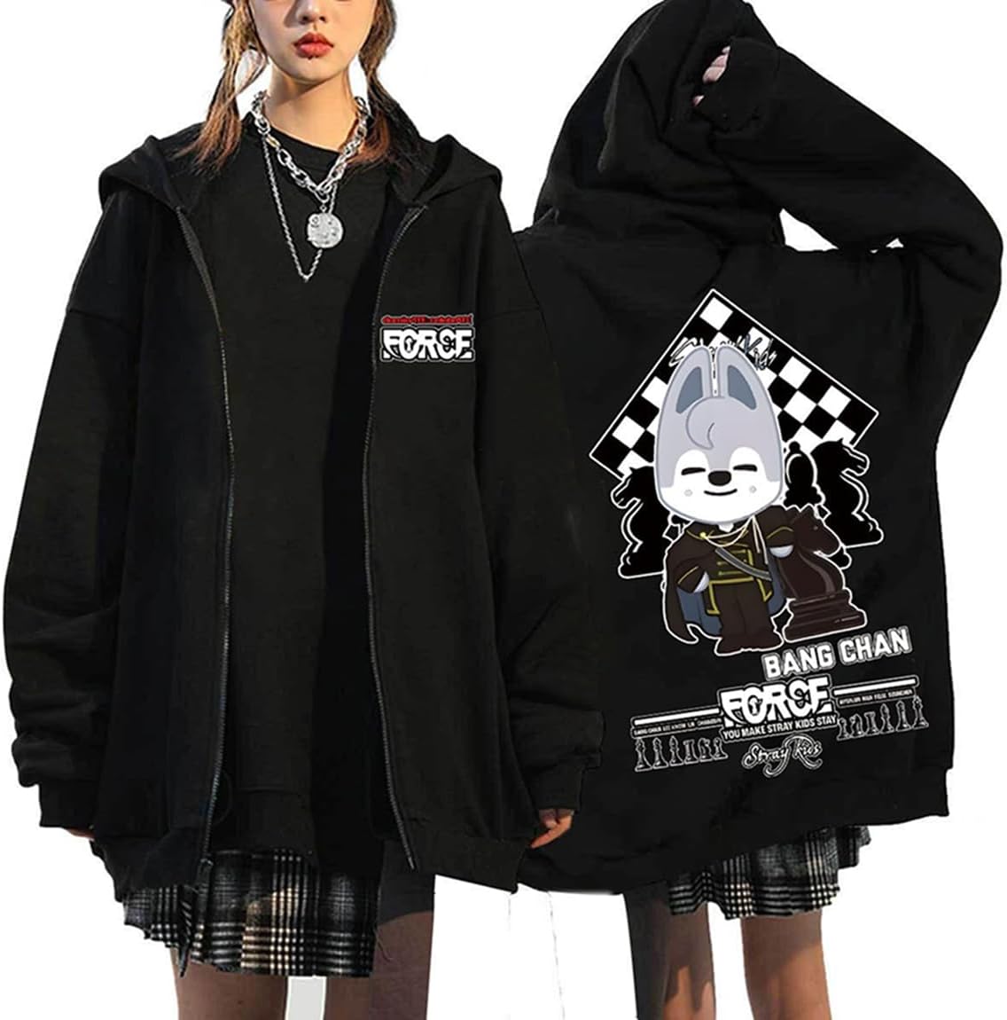 Sweat à capuche zippé Stray SKZ (KASEN)