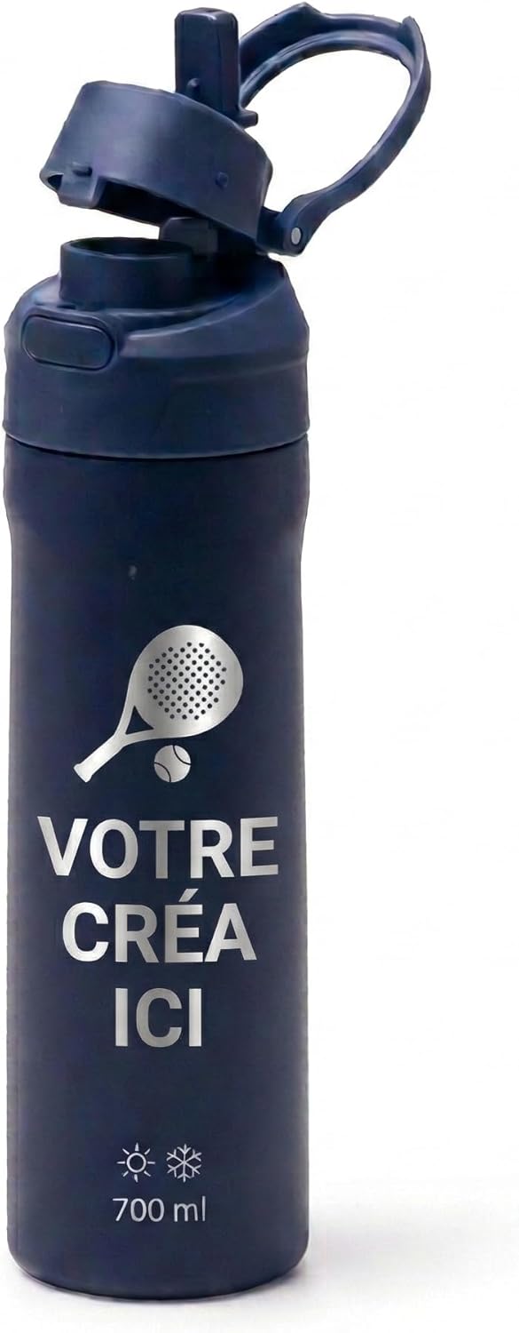 Gourde de sport personnalisable à graver 750 ml inox