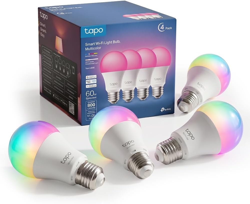 Pack de 4 ampoules connectées Wi-Fi Tapo