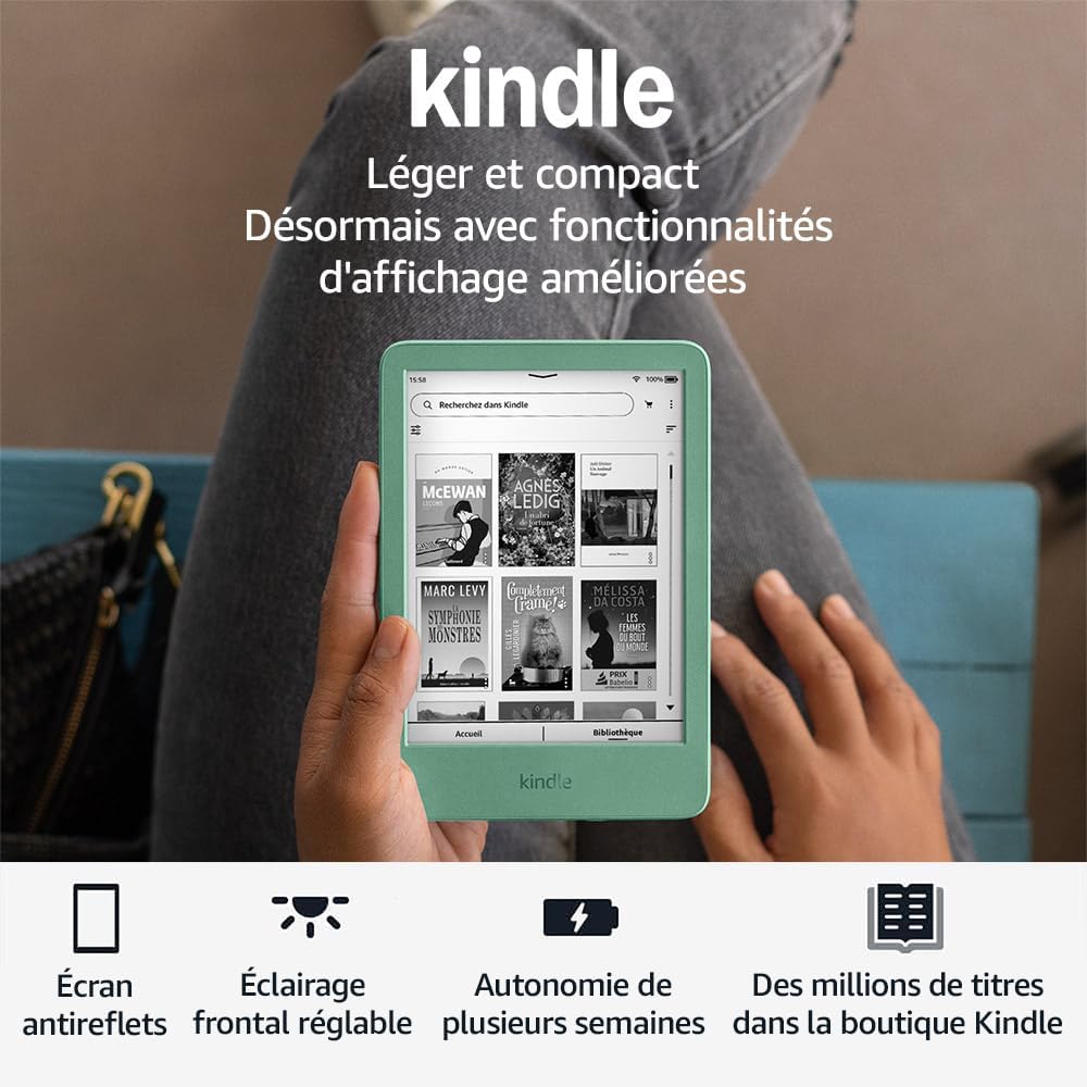 Kindle (nouvelle génération) – La liseuse légère qu’on emmène partout