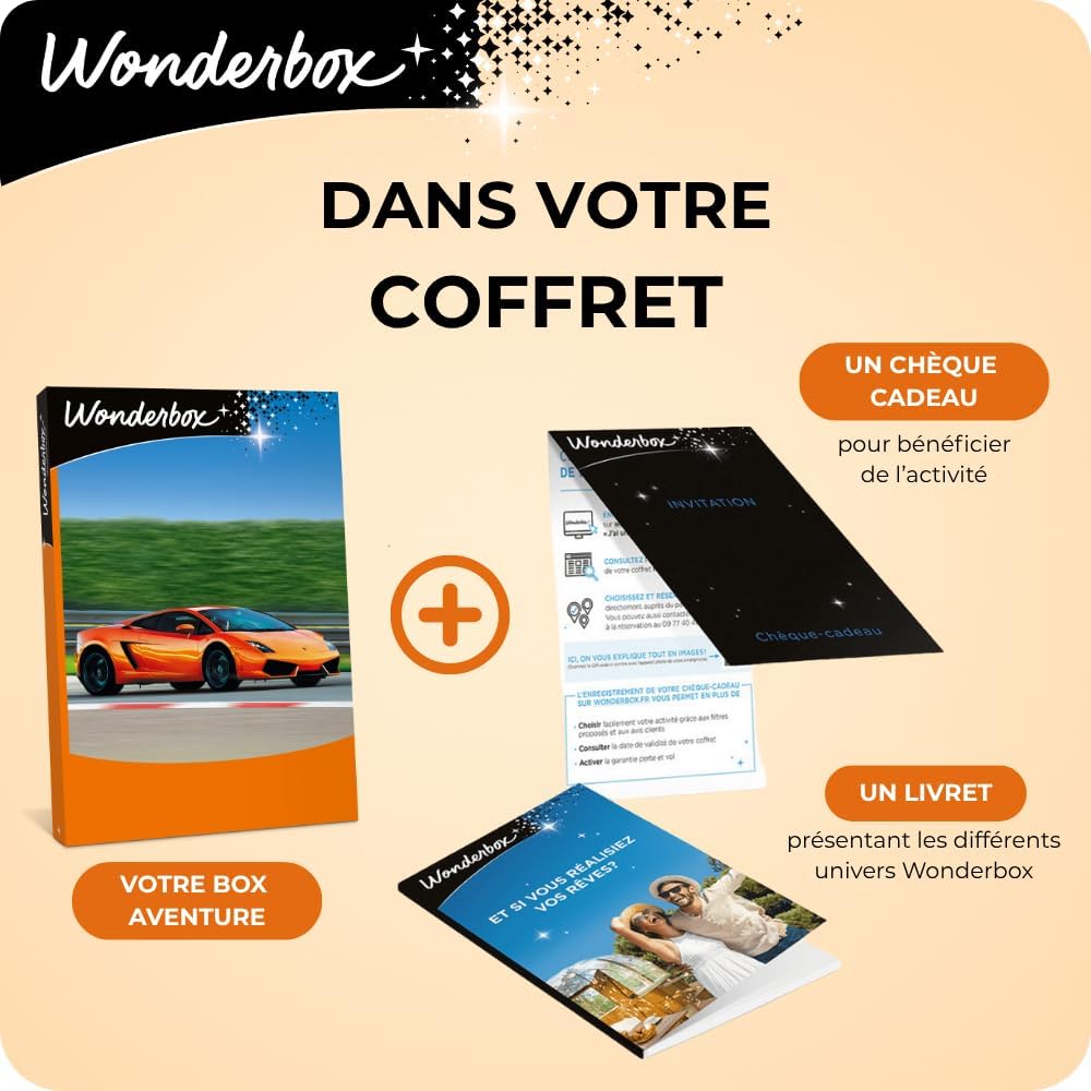 Coffret cadeau Sensations & Émotions pour faire le plein d’adrénaline - Wonderbox