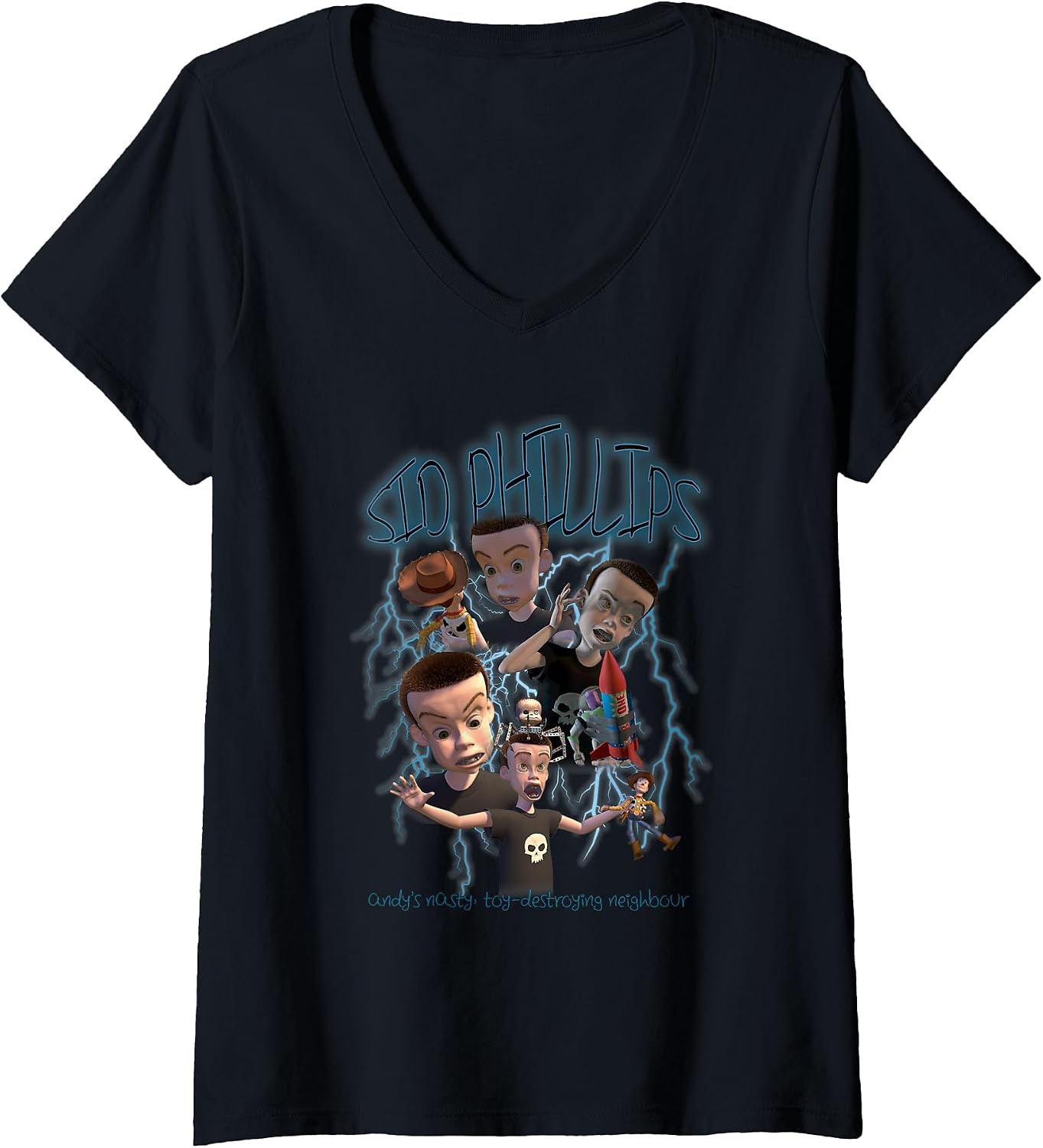 T-shirt femme Toy Story Sid Phillips Homage (col V)