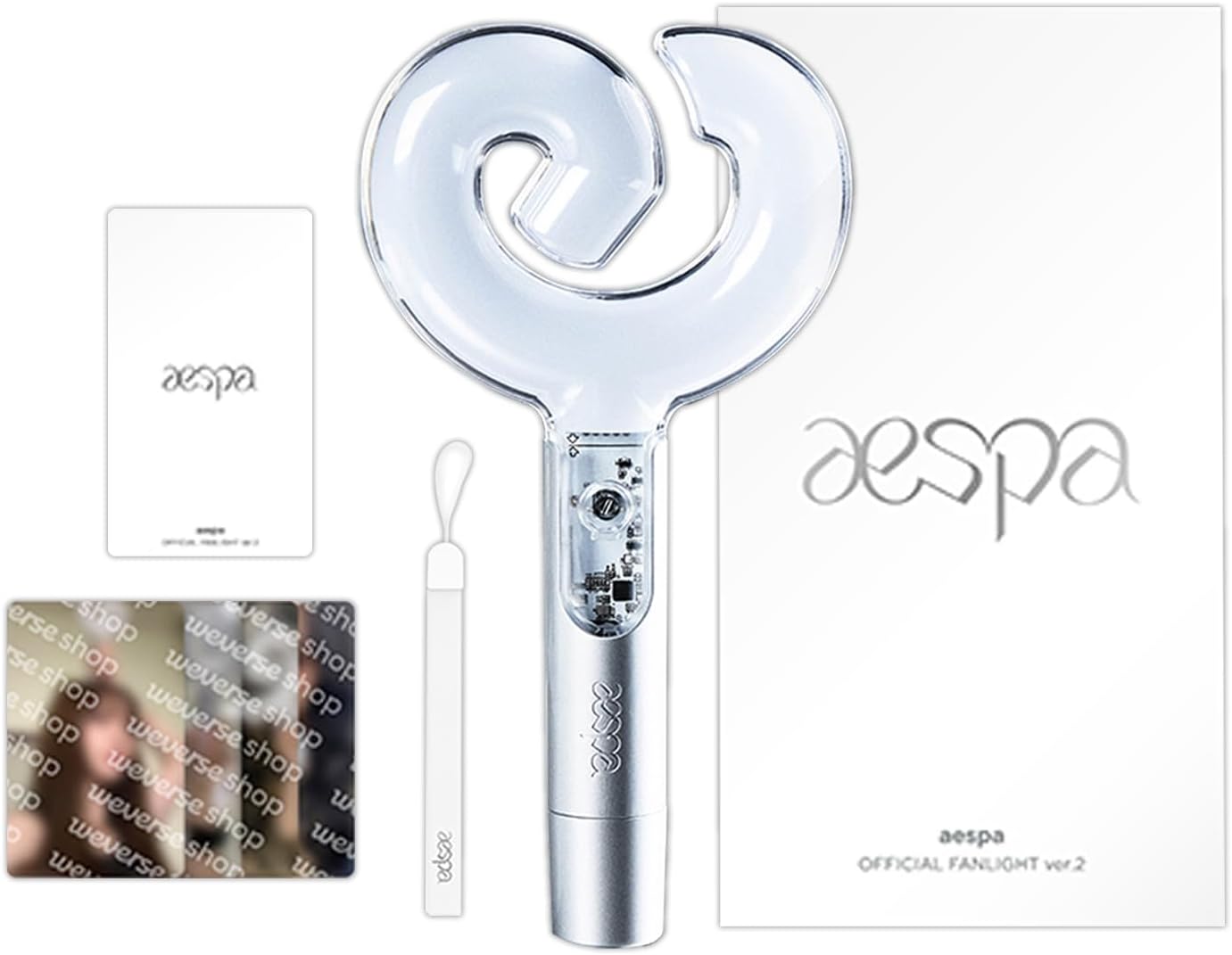 aespa — Lightstick / Fanlight officiel Ver.2 (+ keyring)