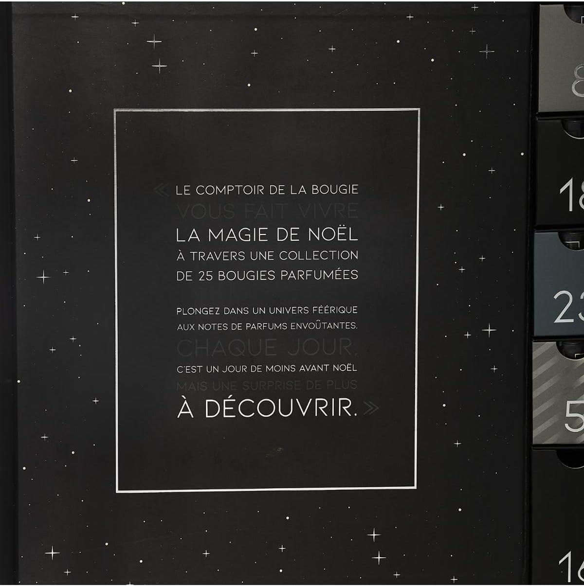 Calendrier de l'Avent Atmosphera Le Comptoir de la Bougie 25 bougies parfumées