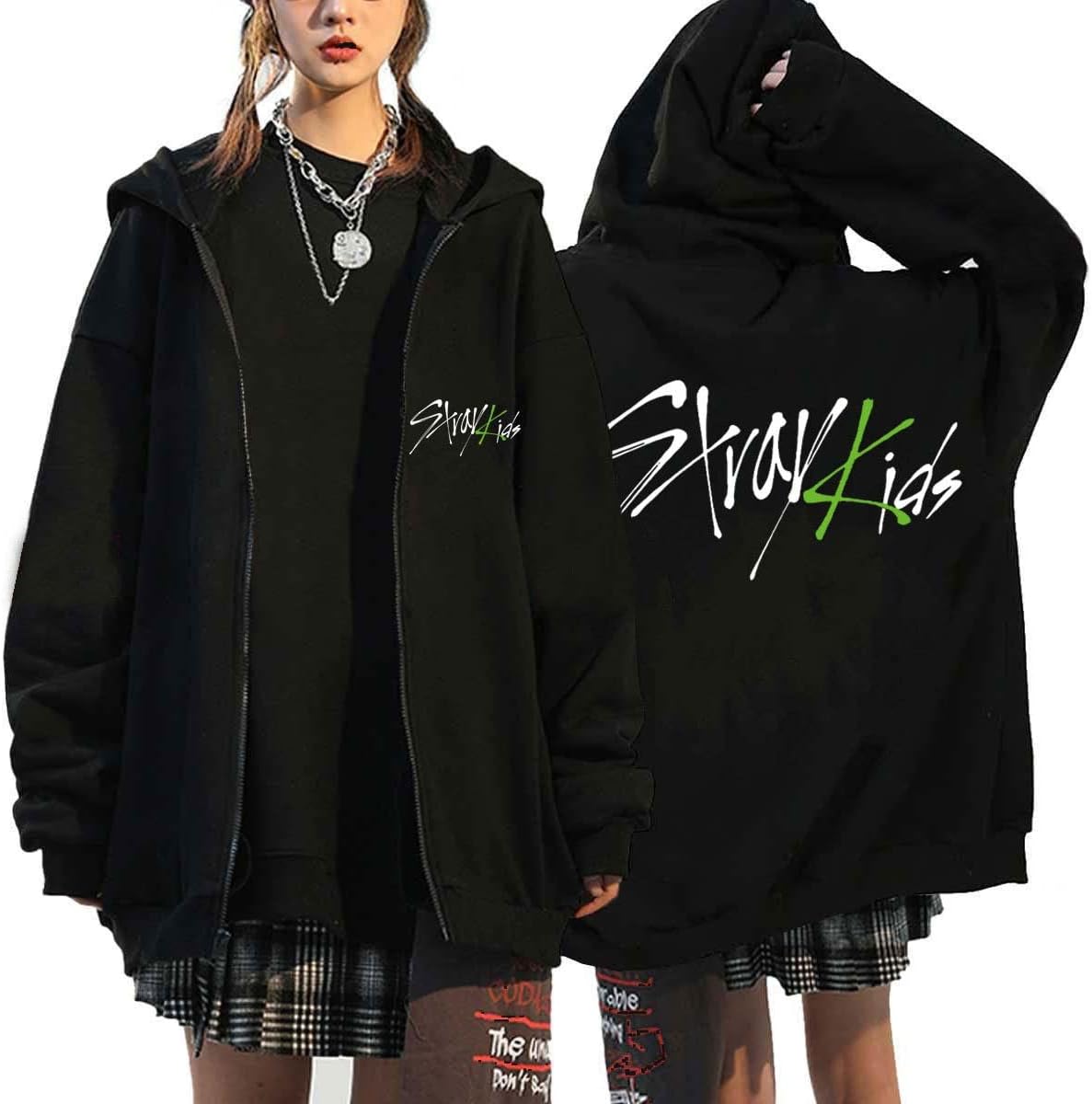 Sweat à capuche zippé « Maniac » K-pop (Flyself)
