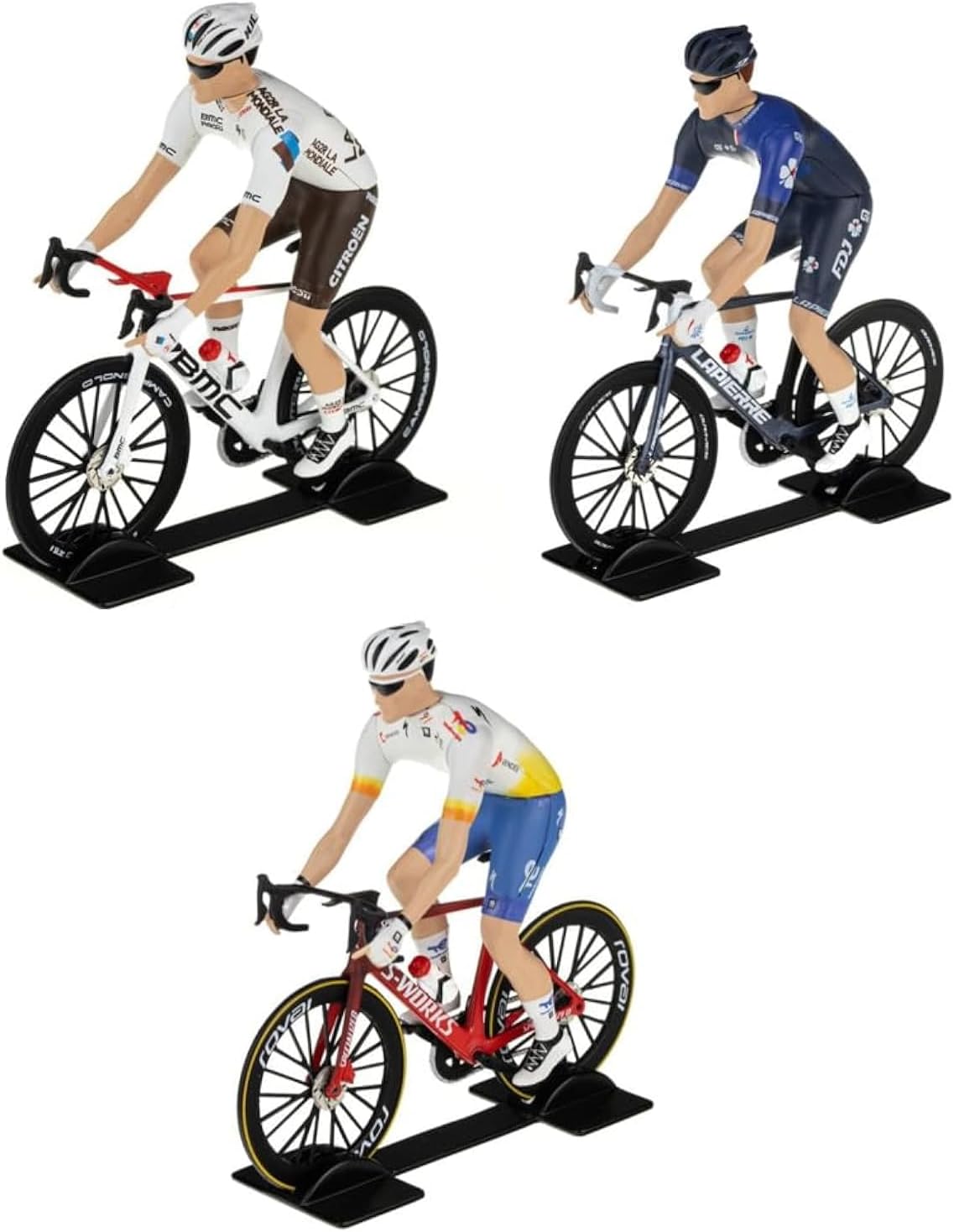 Lot de 3 figurines coureurs (1/18)