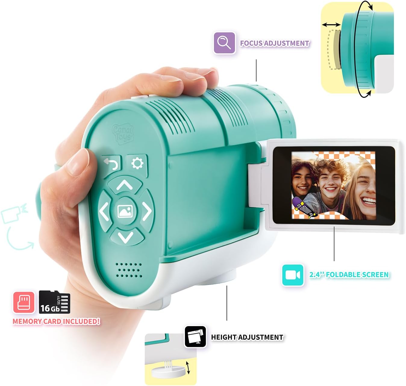 Caméra Projecteur Canal Toys - 3 en 1 pour Enfants