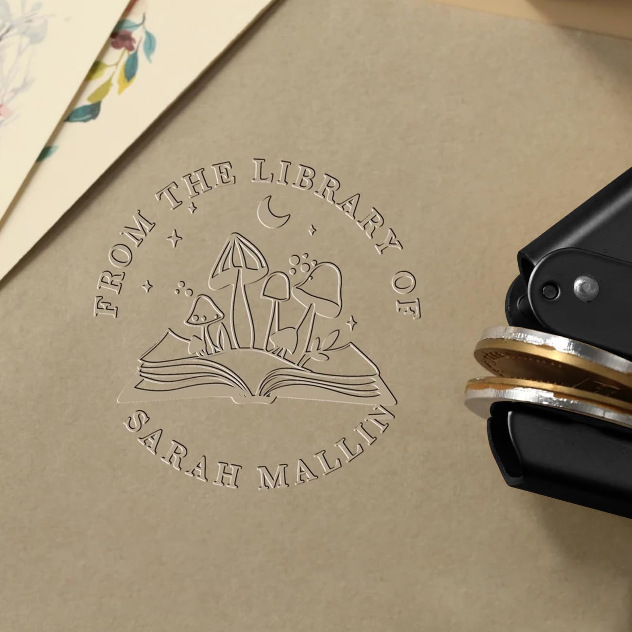 Embosseur Ex Libris personnalisé pour les amoureux des livres