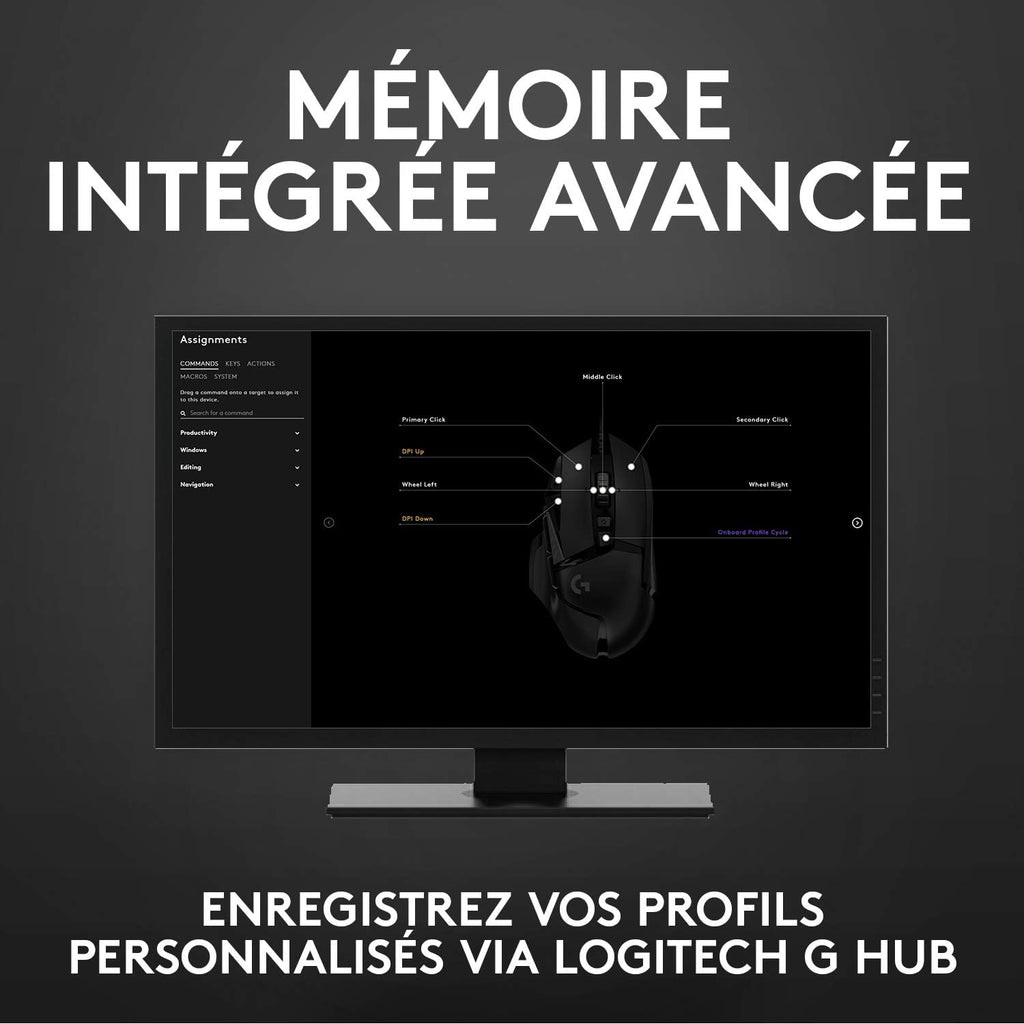 Souris gamer Logitech G502 HERO