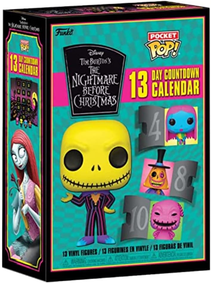 Calendrier de l'Avent Funko Pocket Pop! L'Étrange Noël de Monsieur Jack Blacklight 2022 – 13 jours