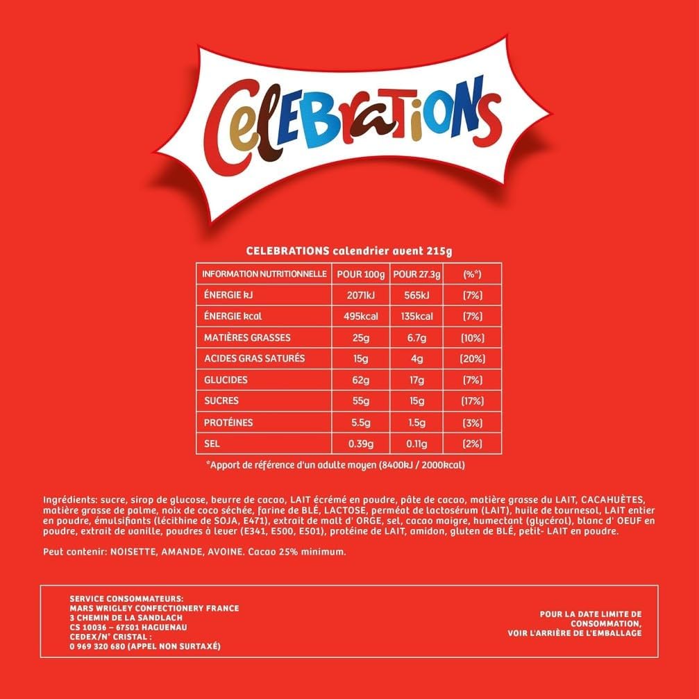 Calendrier de l'Avent Celebrations 215 g – photo 2