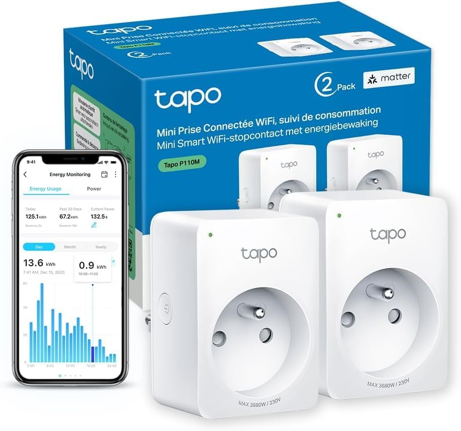 Tapo Matter, prise connectée WiFi (suivi conso)