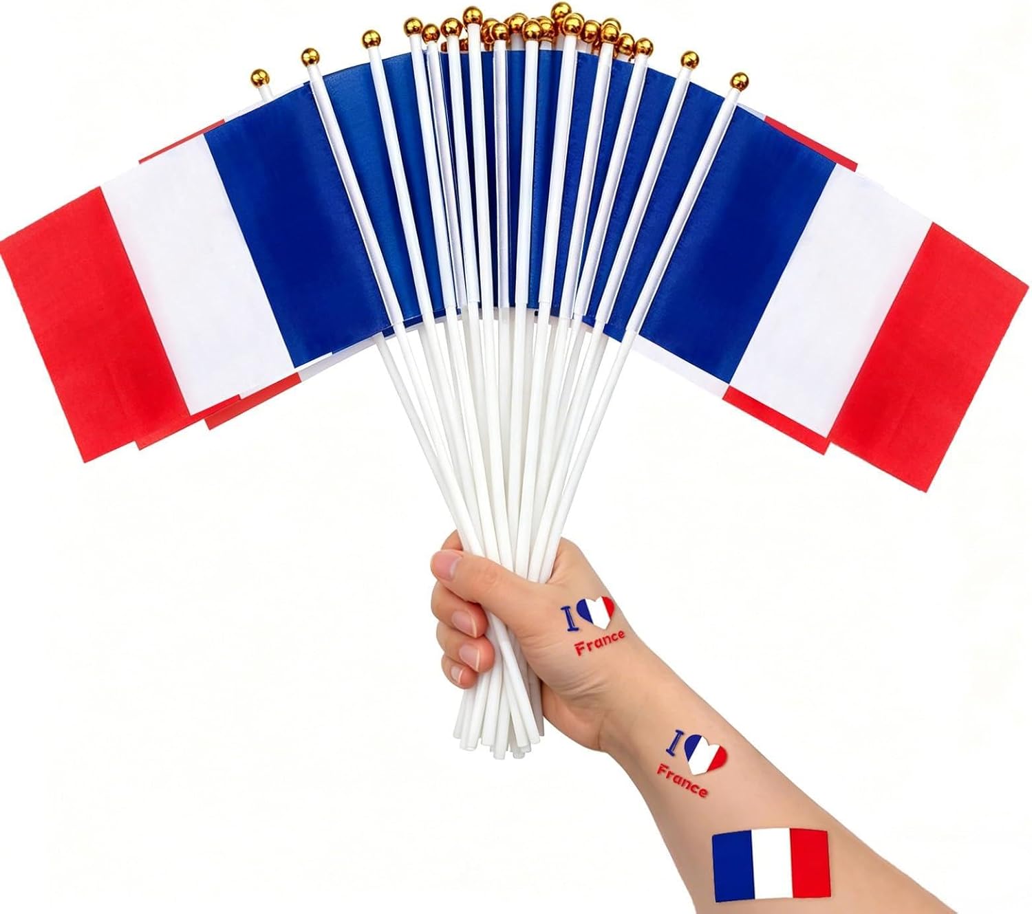 30 drapeaux + 30 tatouages France