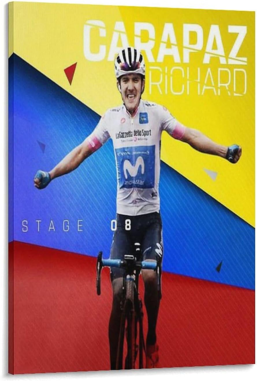 Toile Richard Carapaz HD (déco vélo, grand format)