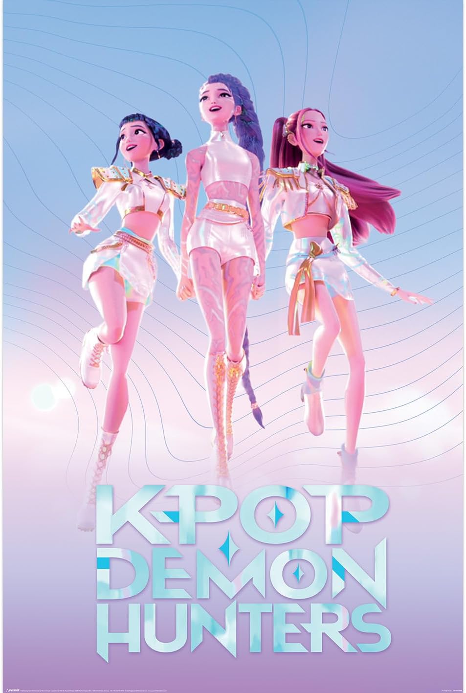 Poster KPop Demon Hunters — HUNTR/X (Pyramid)