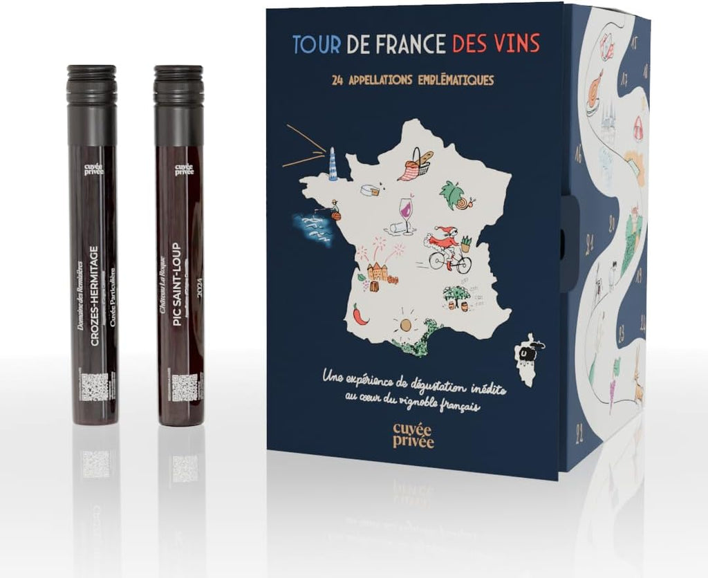 Calendrier de l’Avent Vin Flakon 2025 – 24 Vins de France