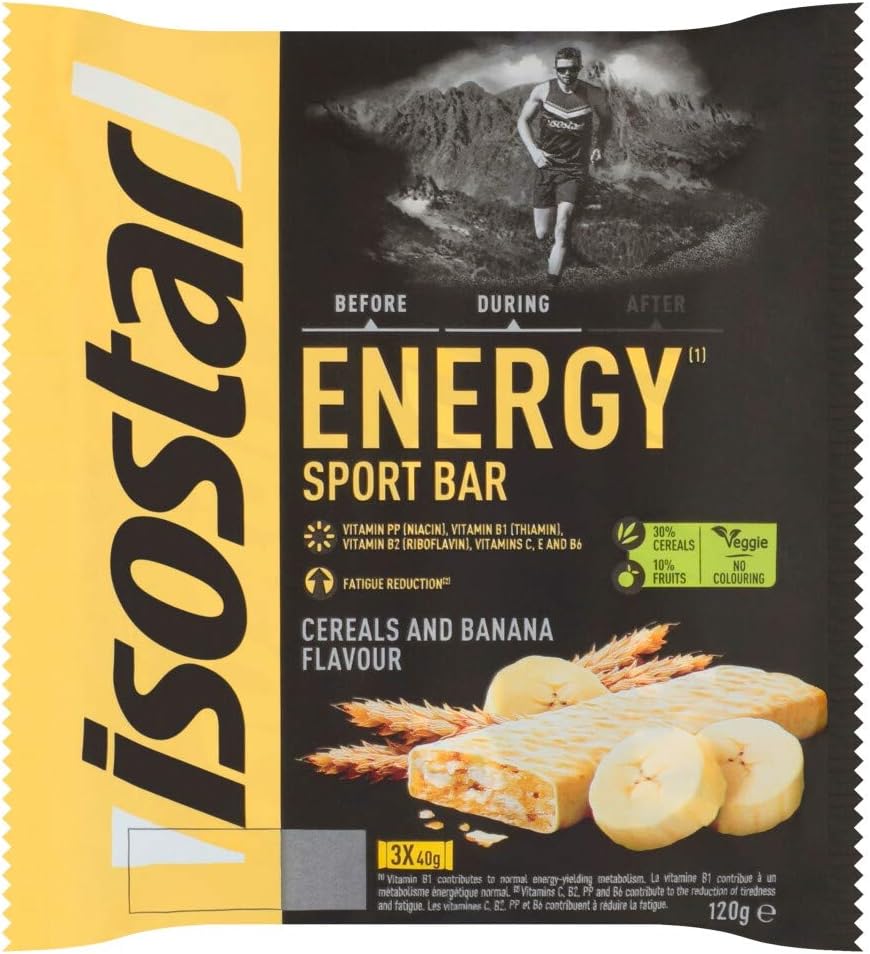 ISOSTAR Barre Energy Sport céréales & banane