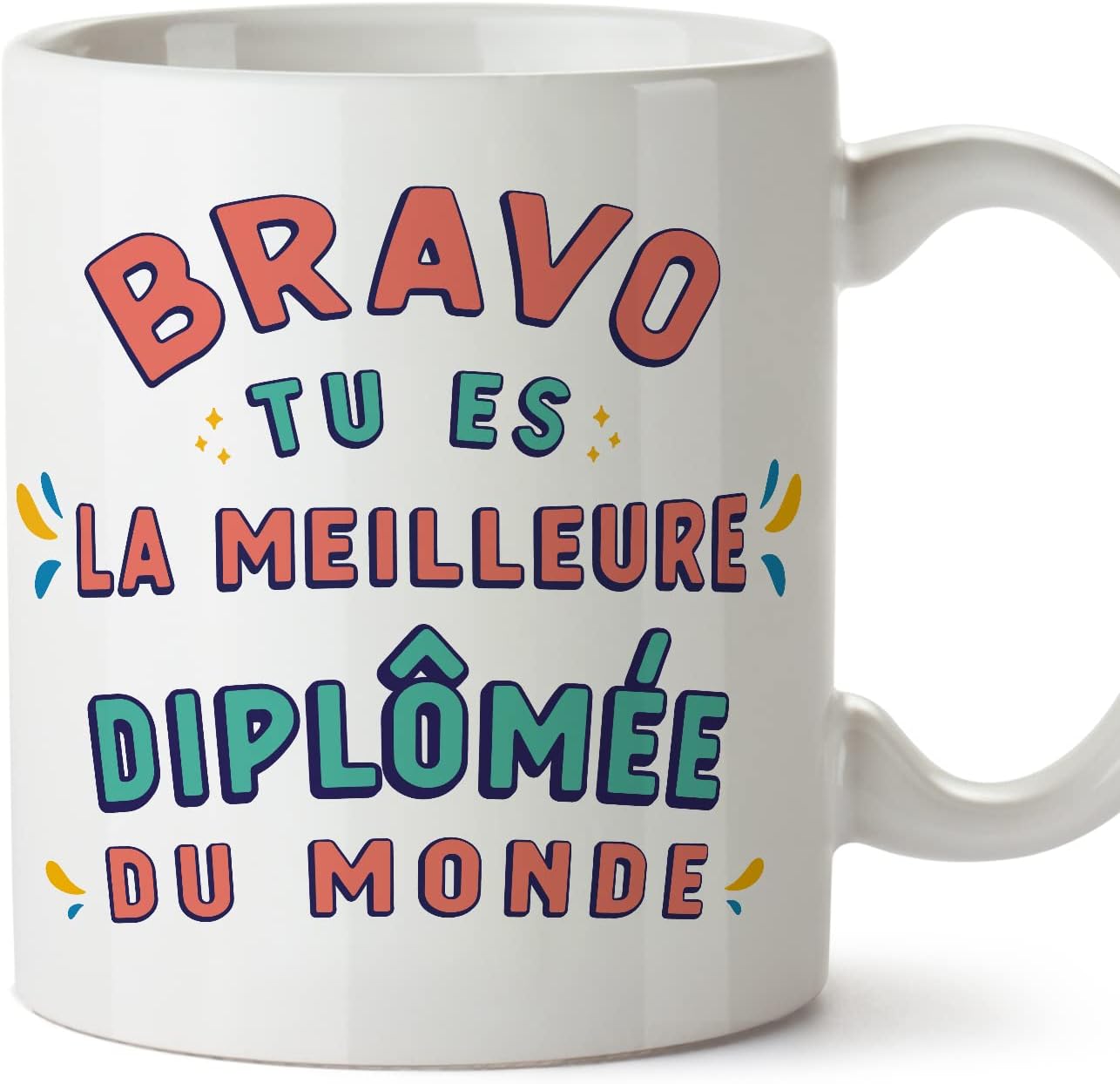 Mug « Bravo Diplômée » en français (Mugffins)