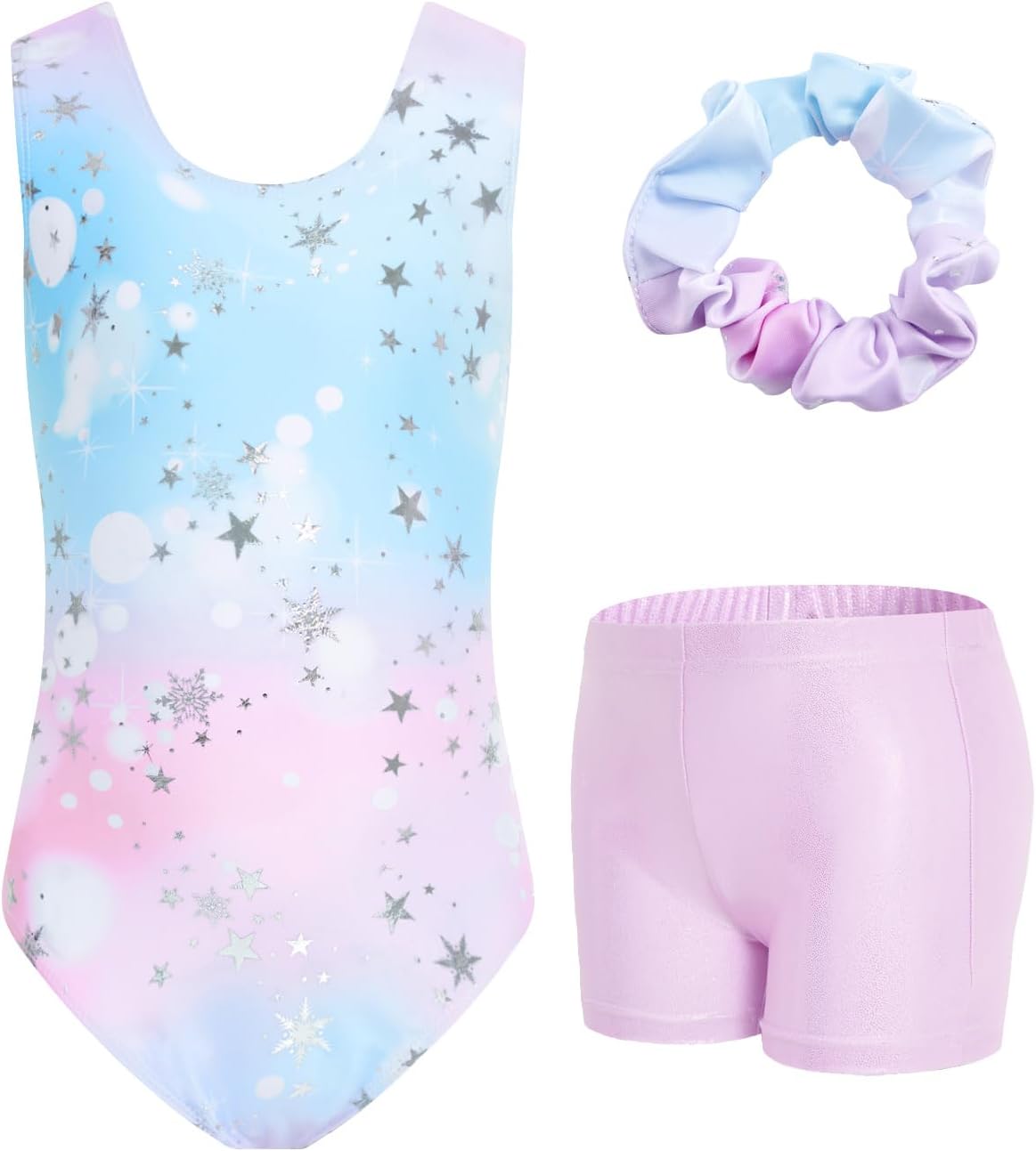 Justaucorps de gymnastique fille JiAmy 3 pièces