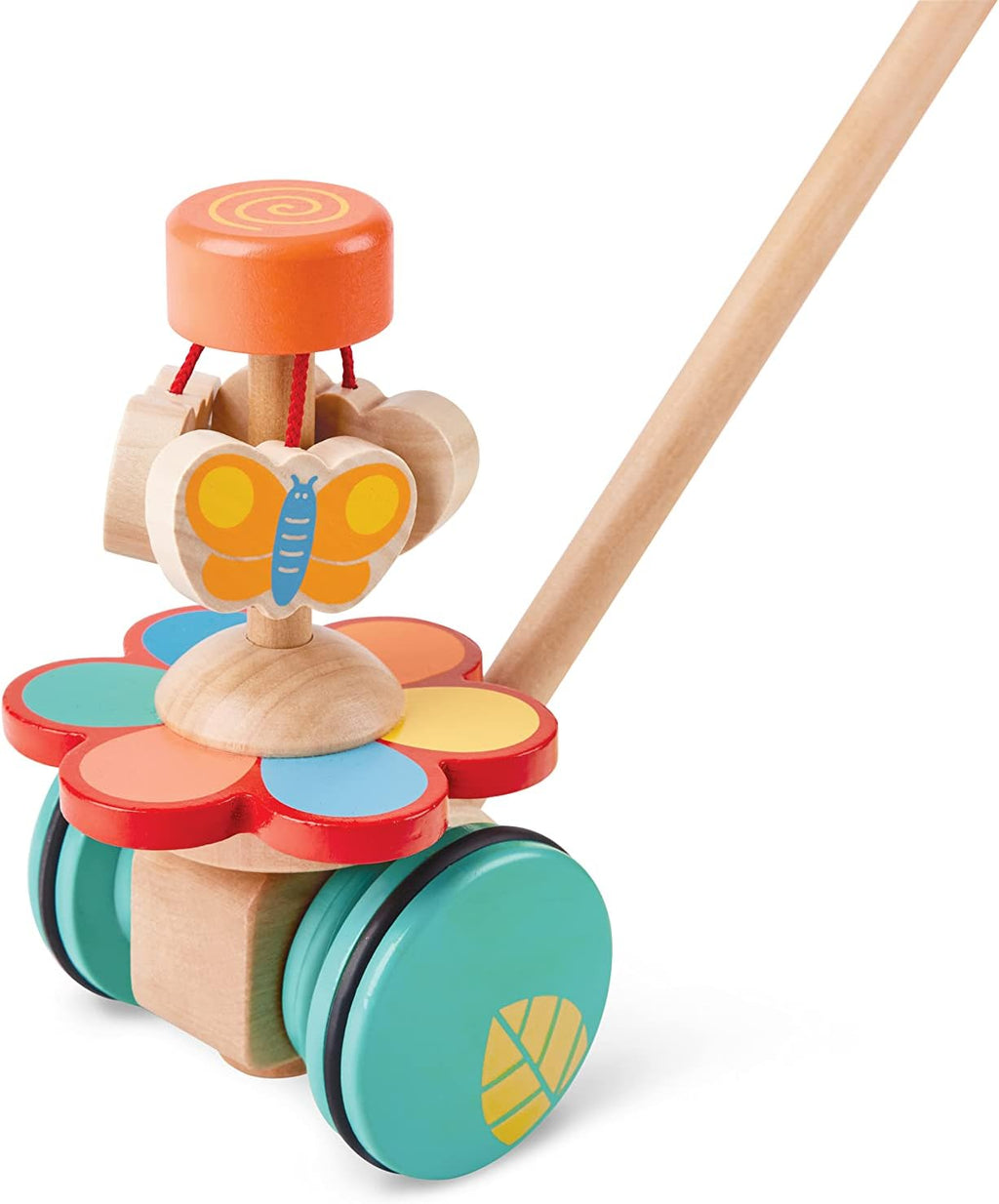 Jouet à pousser et tirer en bois Papillons dansants - Hape