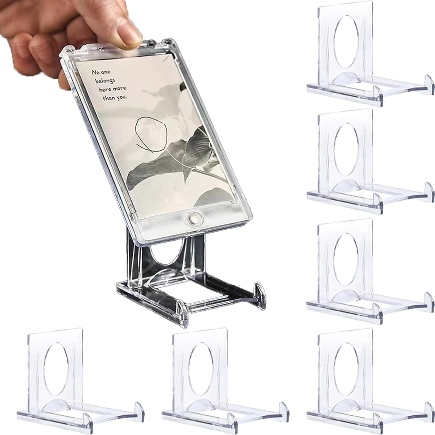 Présentoir acrylique mini pour cartes (12 pièces)