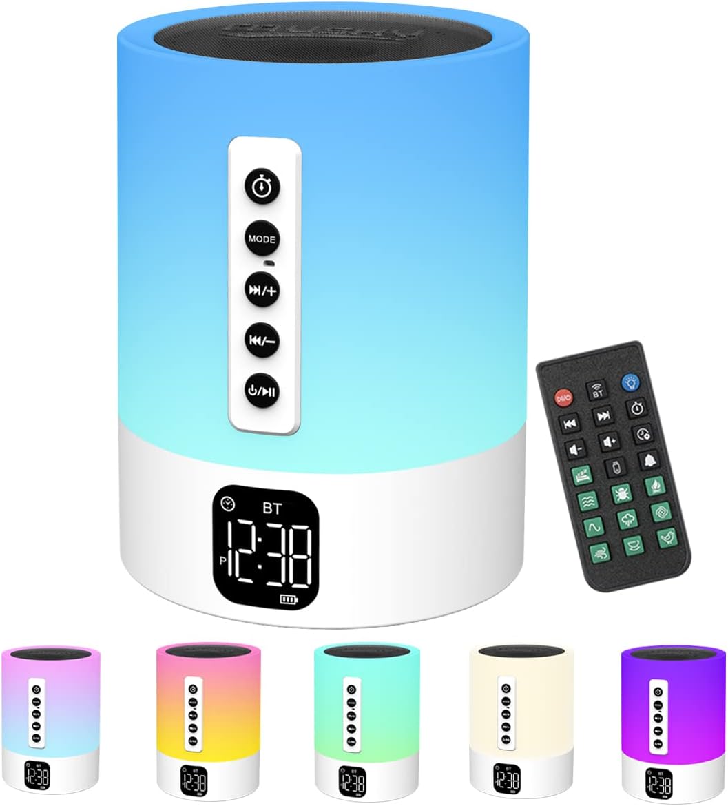 Réveil lumineux + enceinte Bluetooth
