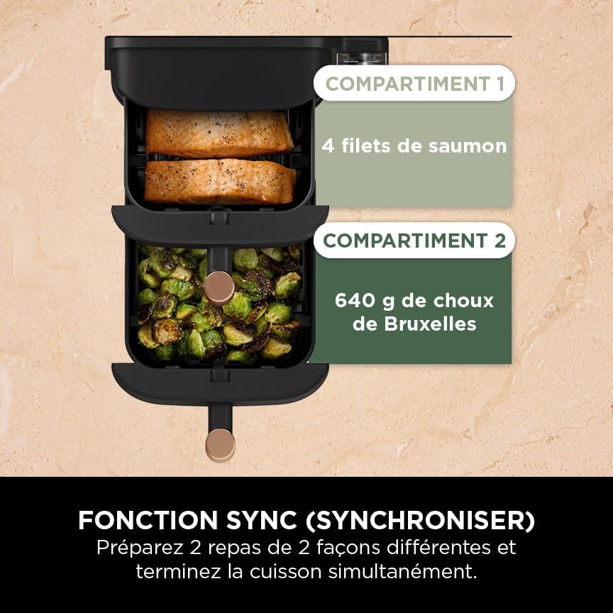 NINJA Double Stack XL Air Fryer 2 - La friteuse électrique double étage