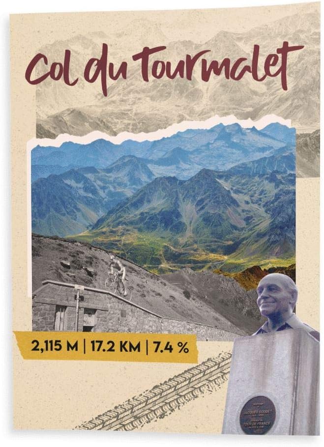 Affiche Col du Tourmalet (cyclisme Tour de France)