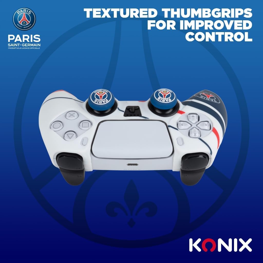 Coque de protection pour manette PS5 DualSense Konix PSG Paris Saint-Germain