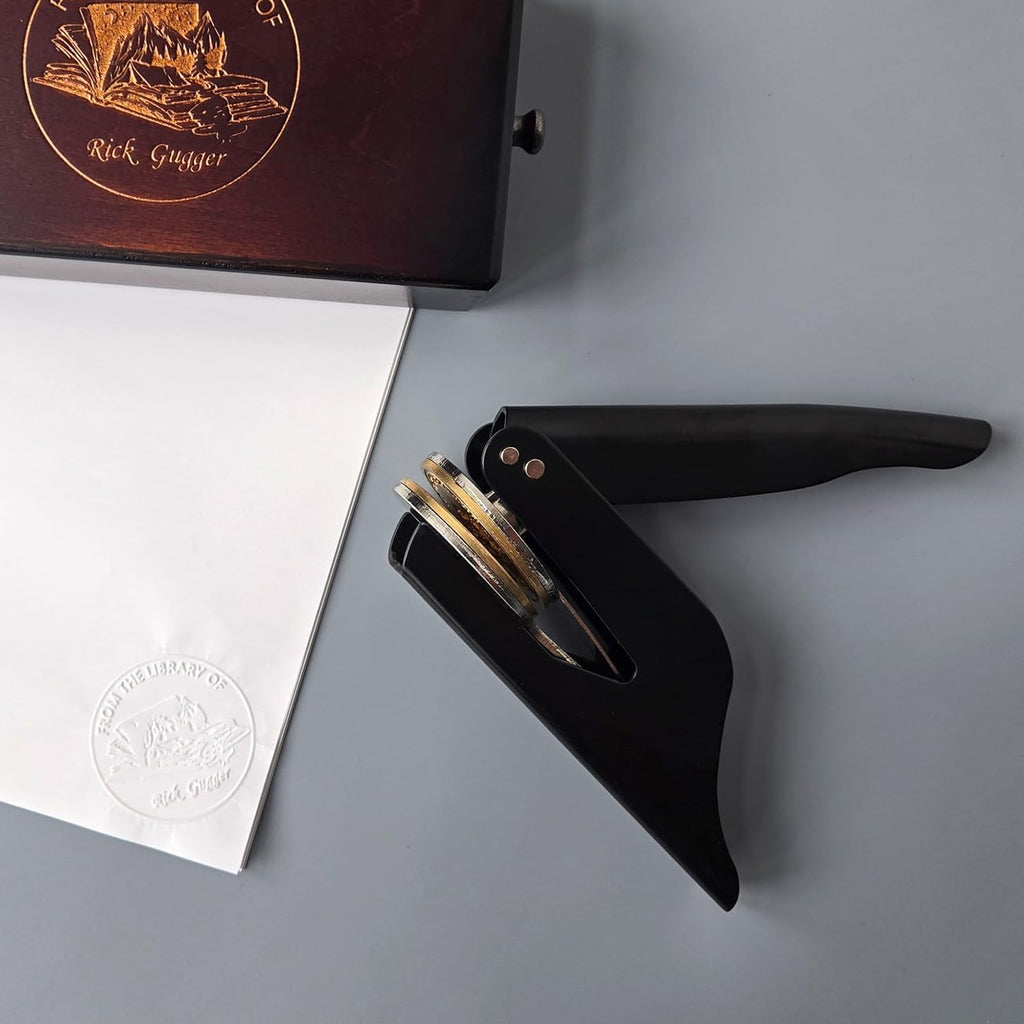 Embosseur Ex Libris personnalisé pour les amoureux des livres
