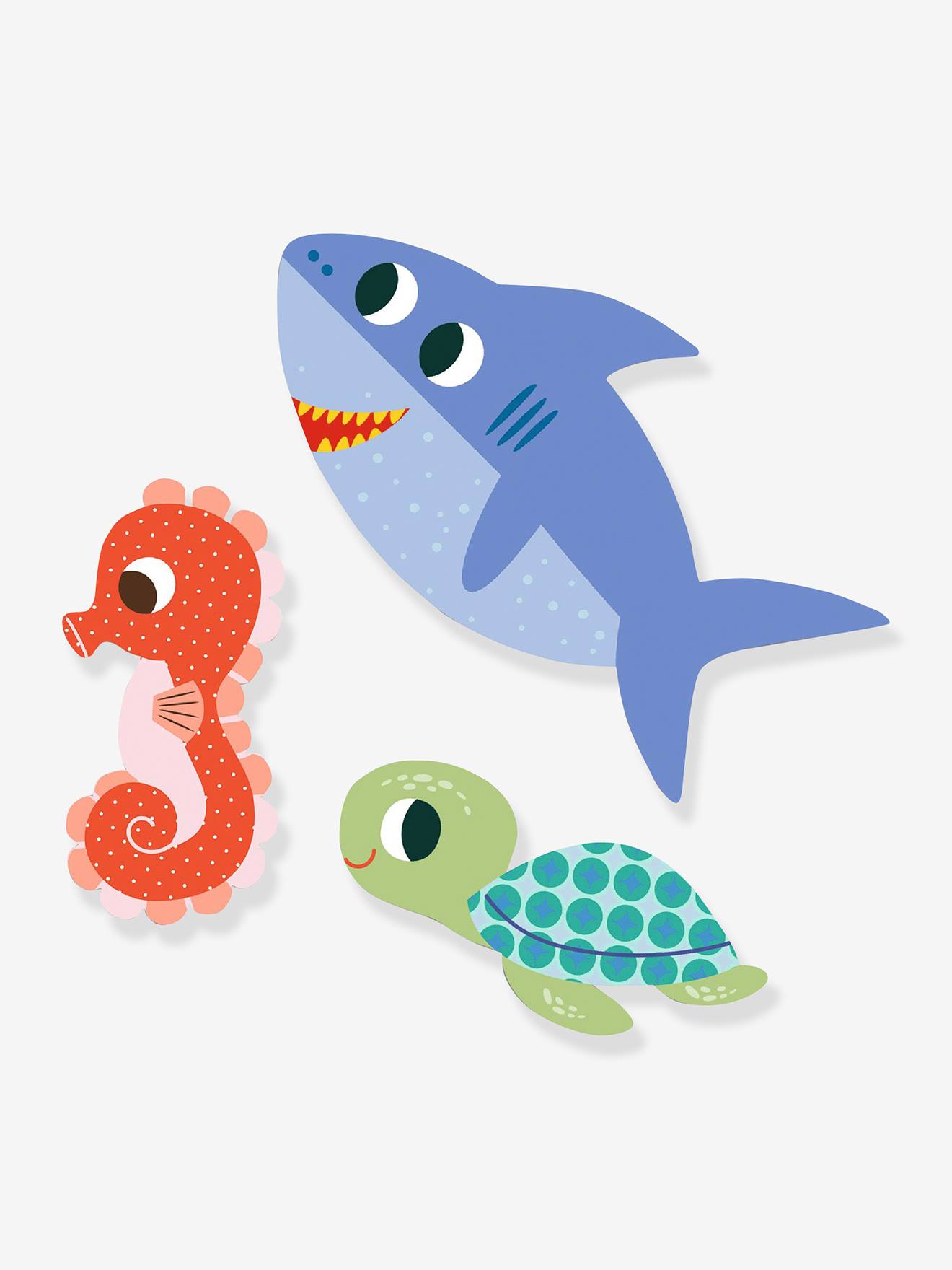 62 gommettes animaux - mer