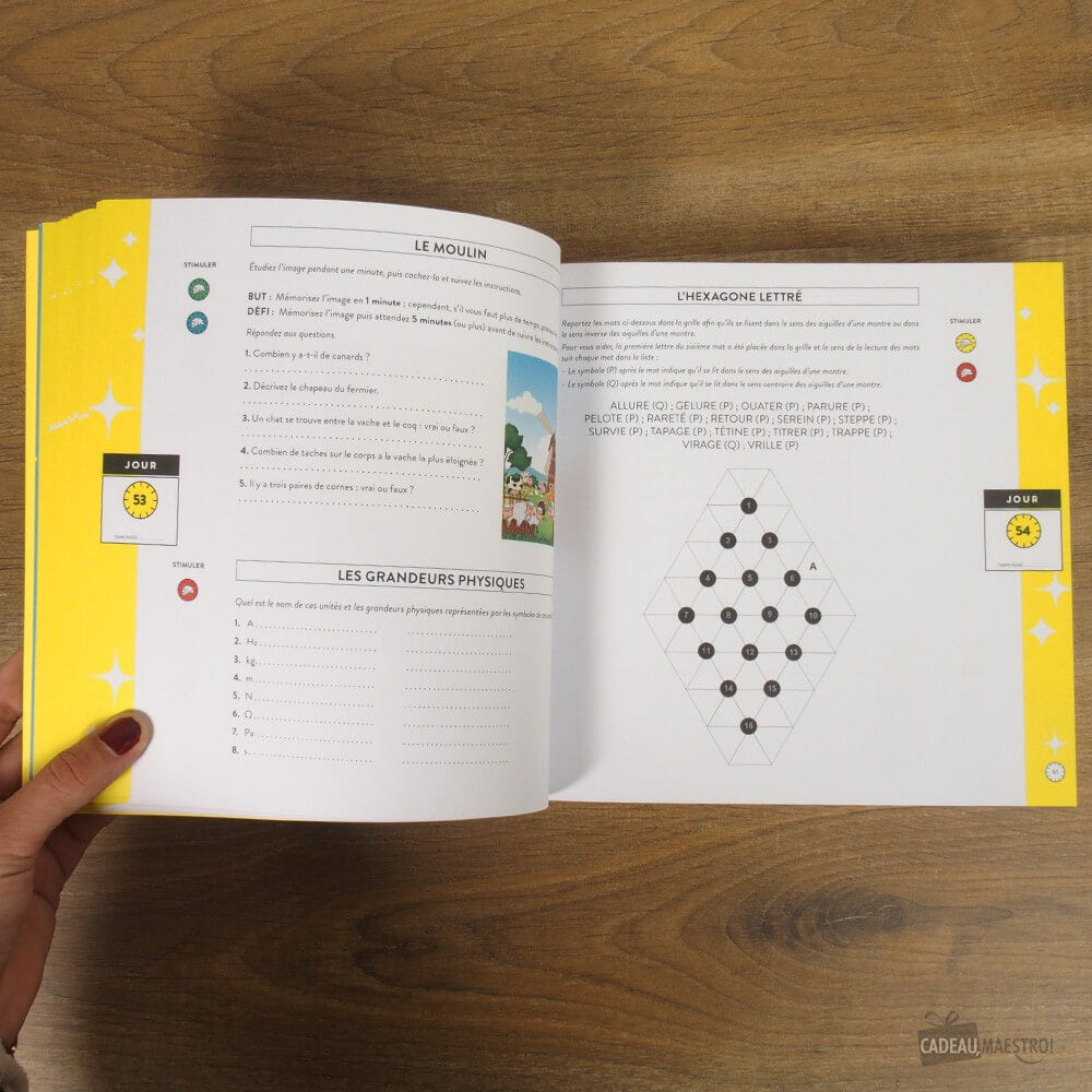 7 Minutes de Sport Cérébral par Jour - Livre à Offrir Hachette