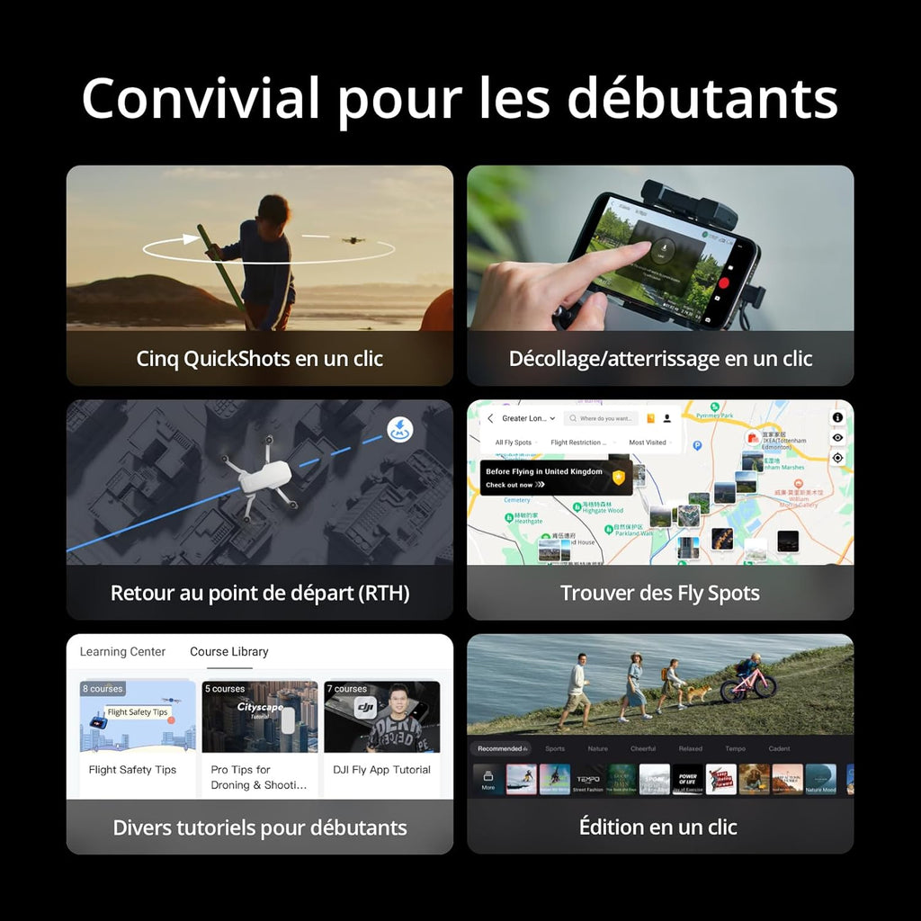 DJI Mini 4K (Bundle 62 min) : Le drone parfait pour débuter