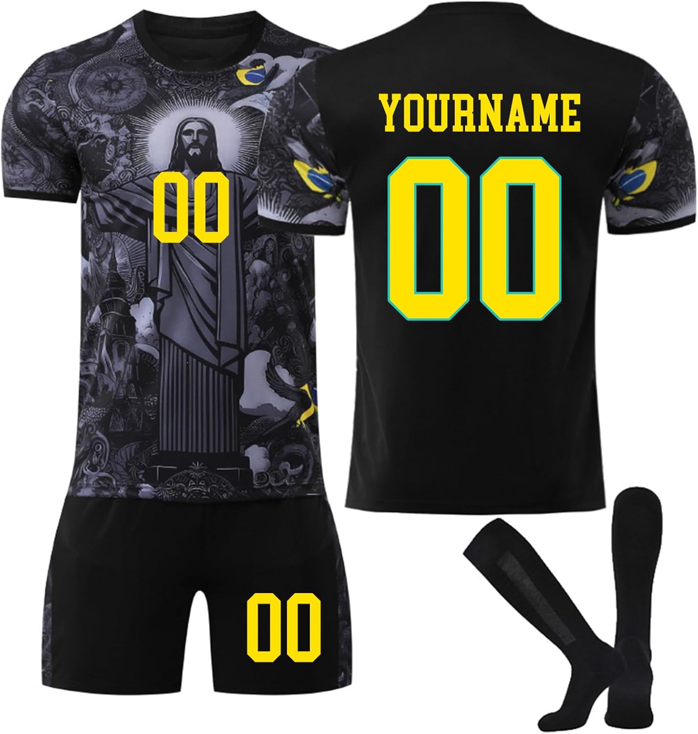 Maillot Brésil Jesus personnalisé