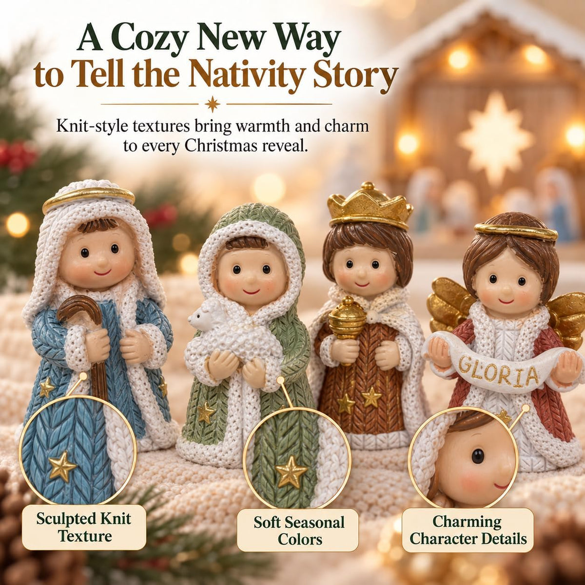 Calendrier de l'Avent Decostatue Crèche de Noël 2026