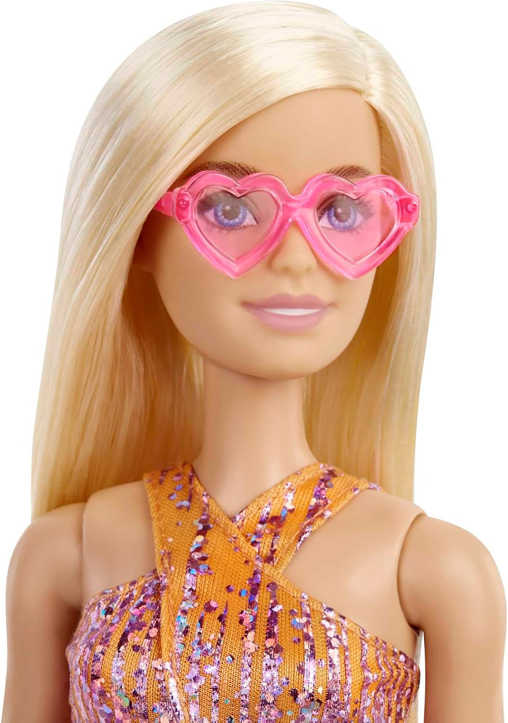 Poupée Barbie avec lunettes cœur du calendrier de l'Avent Barbie