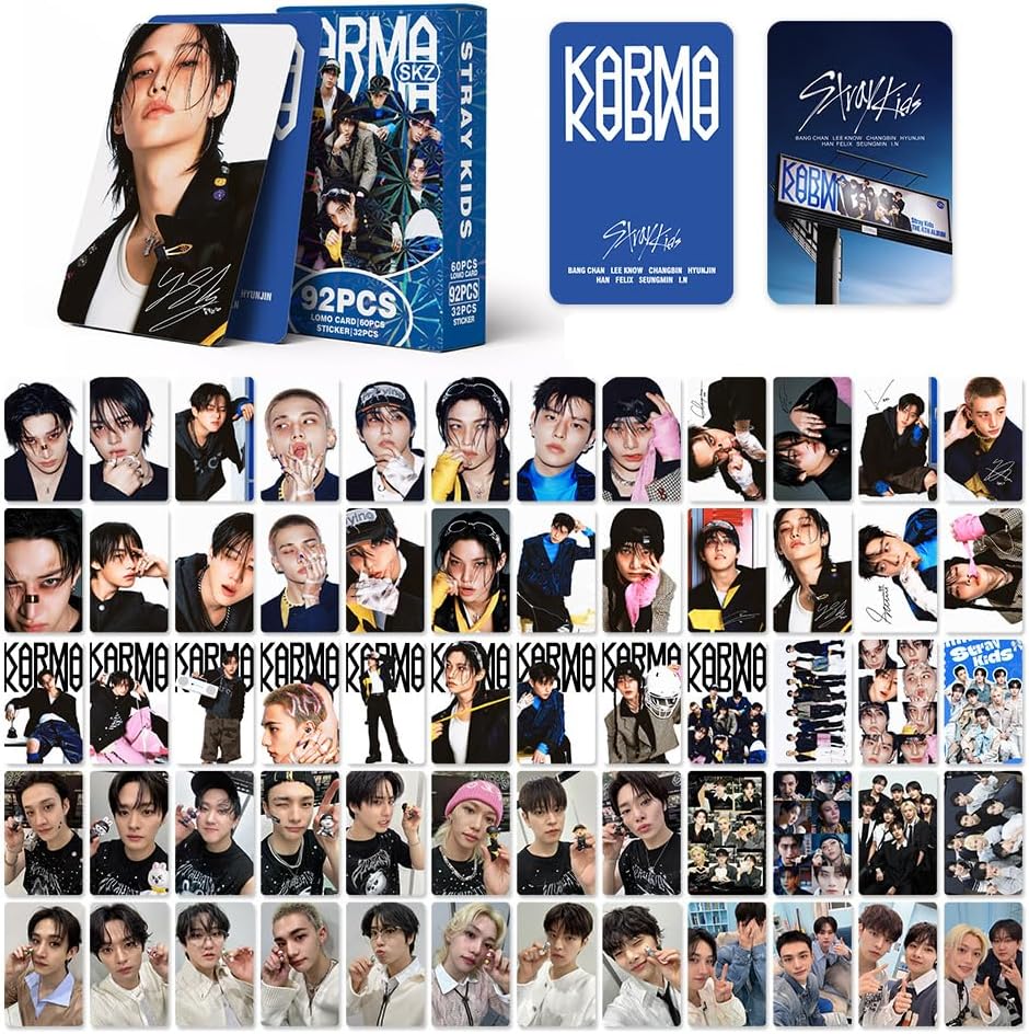 Lot de 60 photocards Stray Kids KARMA