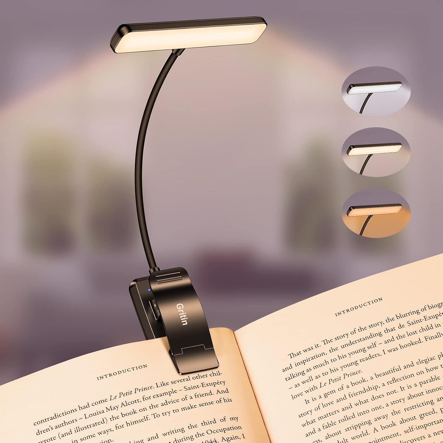 Lampe de lecture clip 19 LED