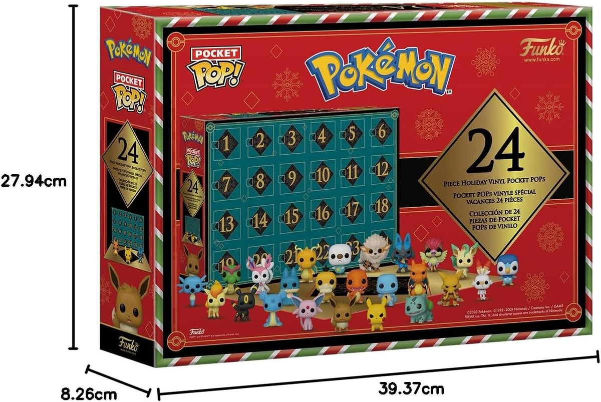 Calendrier de l'Avent Pokémon Funko Pop 2023 - détail