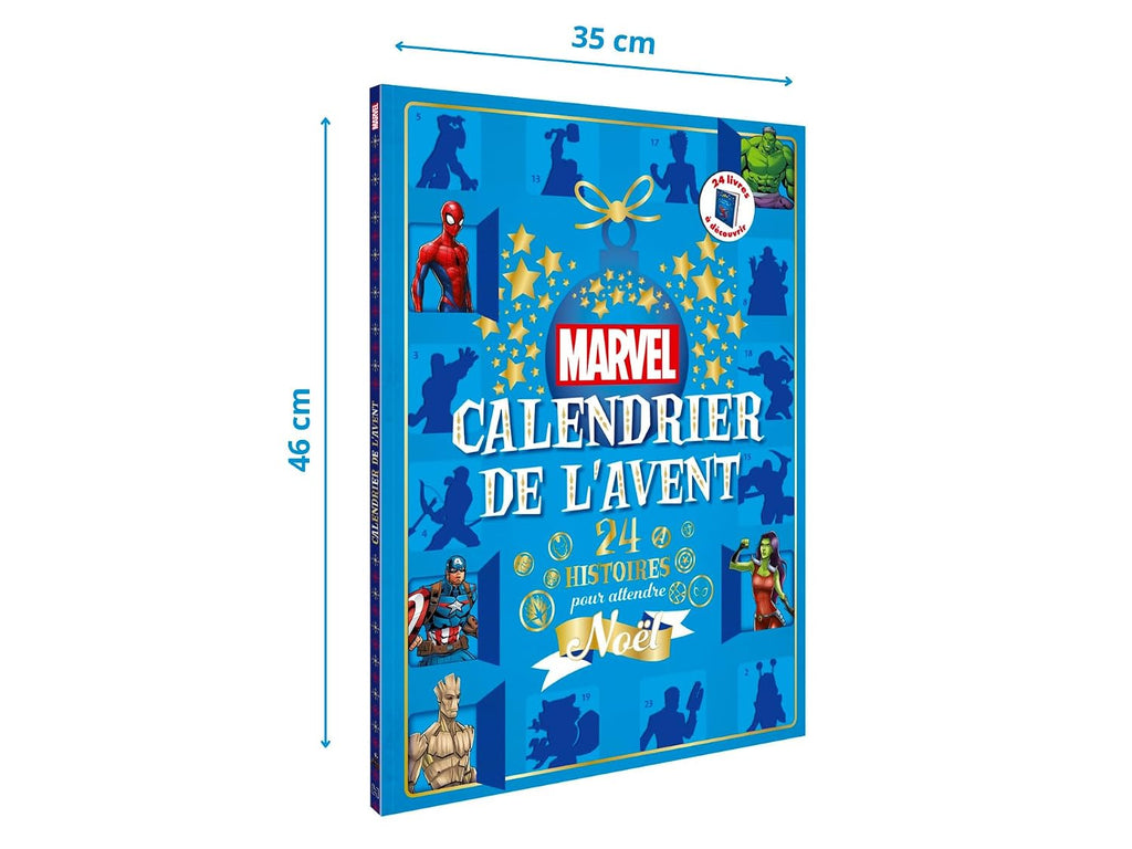 Calendrier de l'Avent Marvel – dimensions 35 x 46 cm