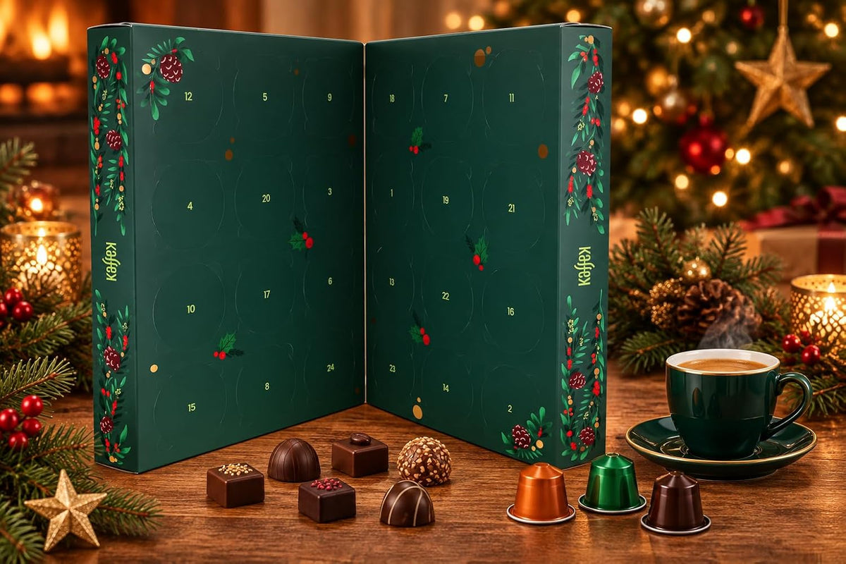 Calendrier de l'Avent café Dolce Gusto ouvert avec ses 24 cases