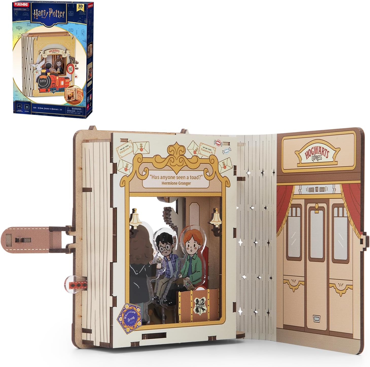 Puzzle 3D bois Compartiment Poudlard Express