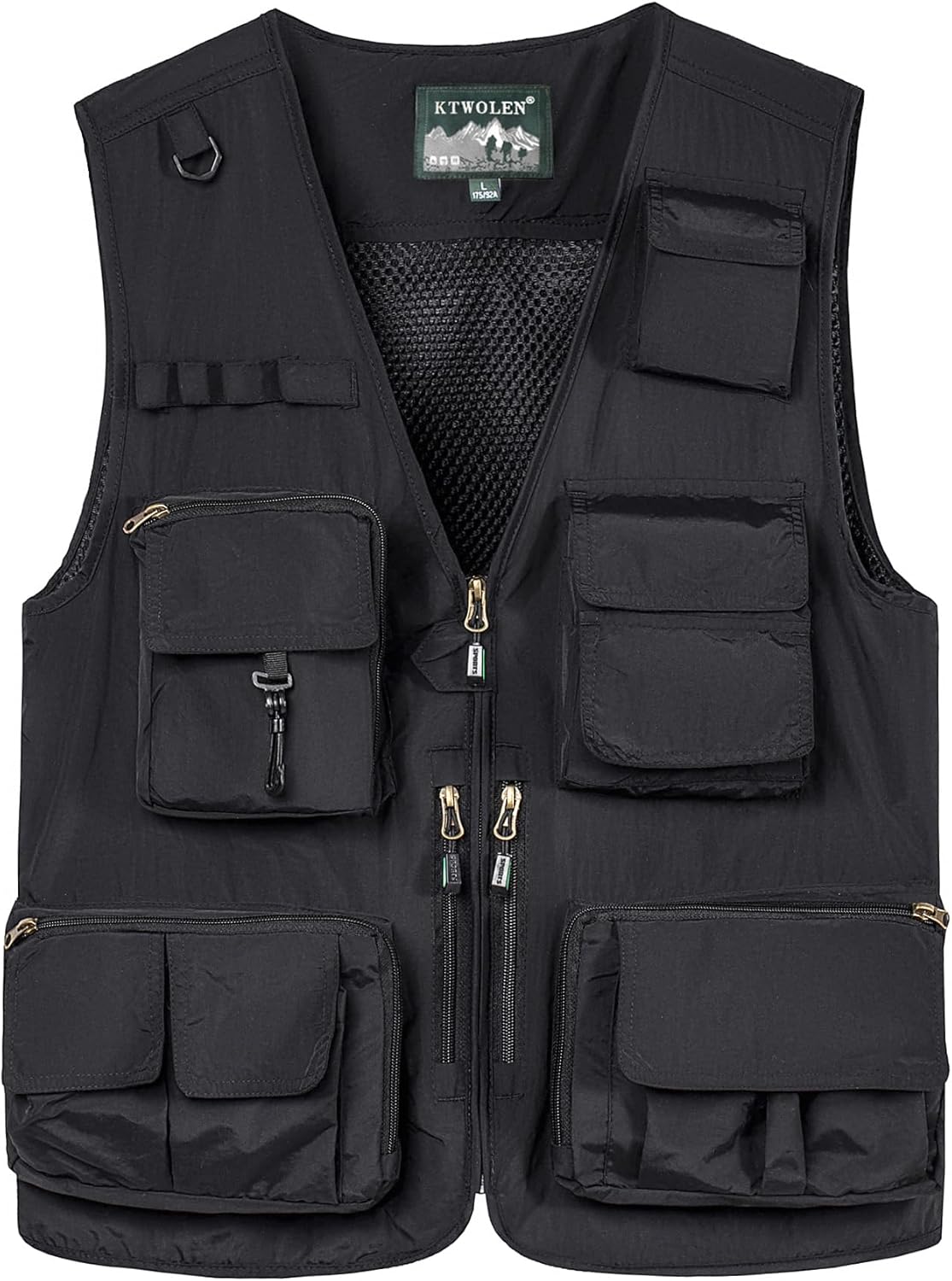 Gilet de pêche multi-poches réglable