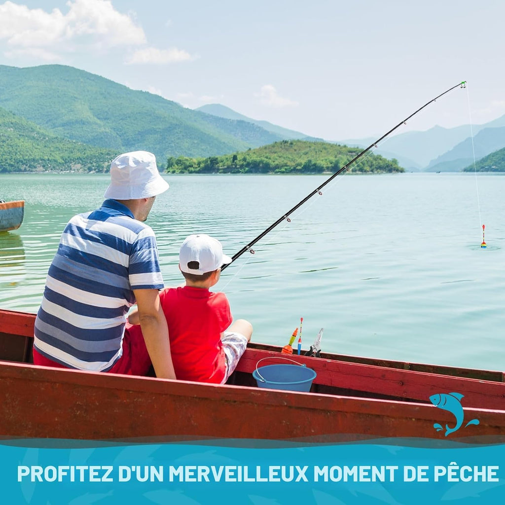Coffret du calendrier de l'Avent Pêche Vexyra ouvert, 24 boîtes surprises