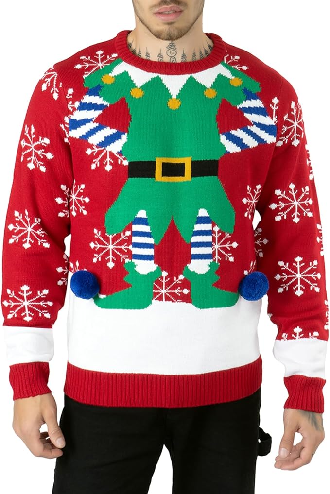 Pull moche noël homme