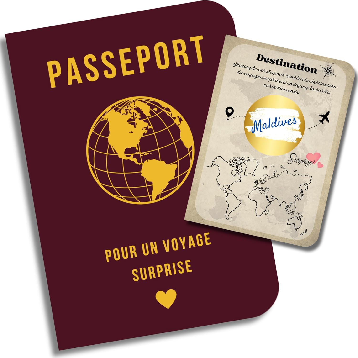 Passeport cadeau voyage surprise