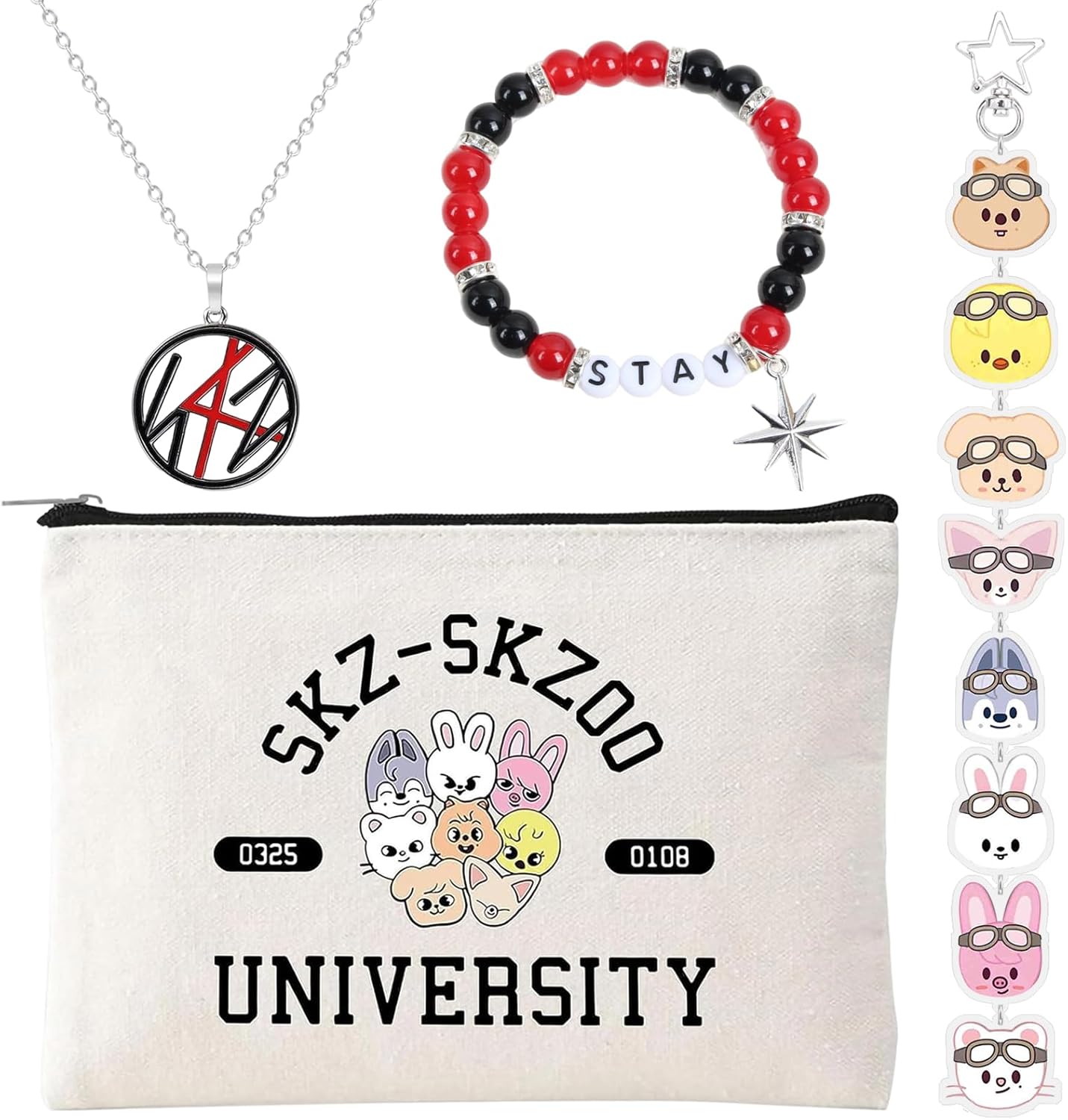 Set Stray Kids bracelets + porte-clés (MLPKOI)