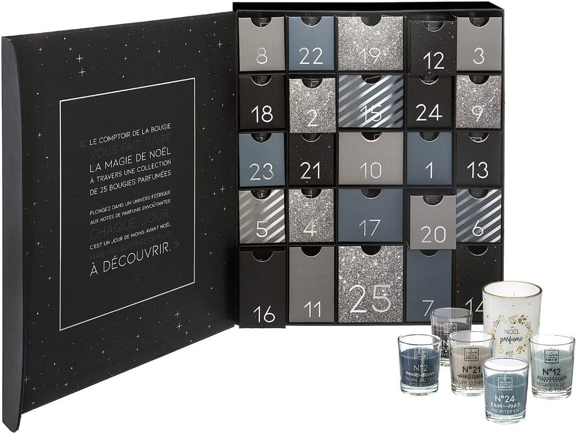 Calendrier de l'Avent Atmosphera Le Comptoir de la Bougie 25 bougies parfumées