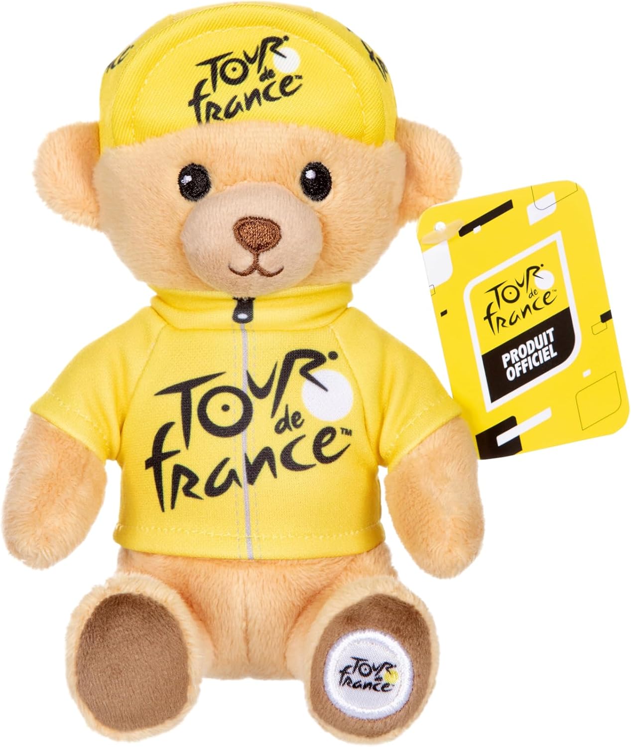 Peluche ours maillot jaune 15 cm (Gipsy)